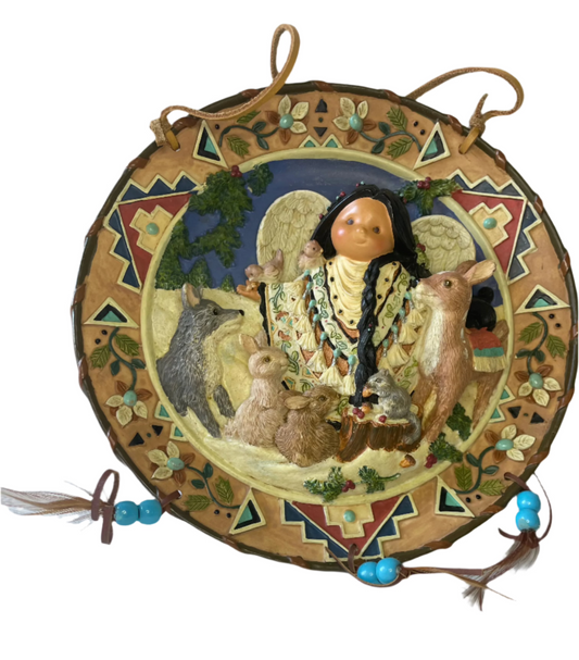 Angel with Animals hanging plate