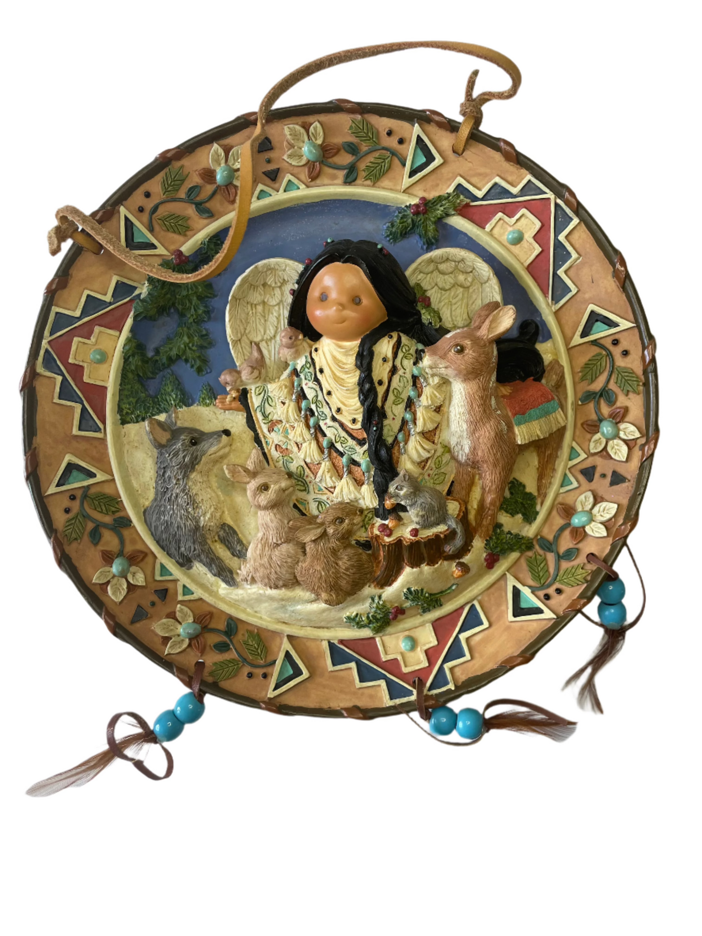 Angel with Animals hanging plate