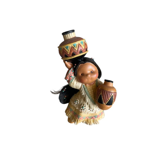 Girl with Water Jugs Mini Figurine