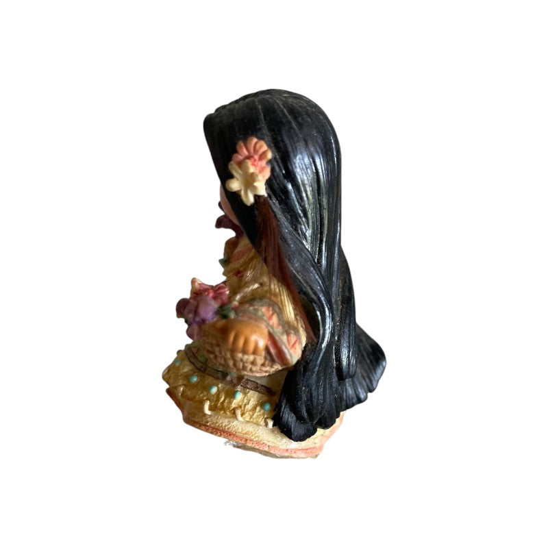 Girl with Flowers Mini Figurine