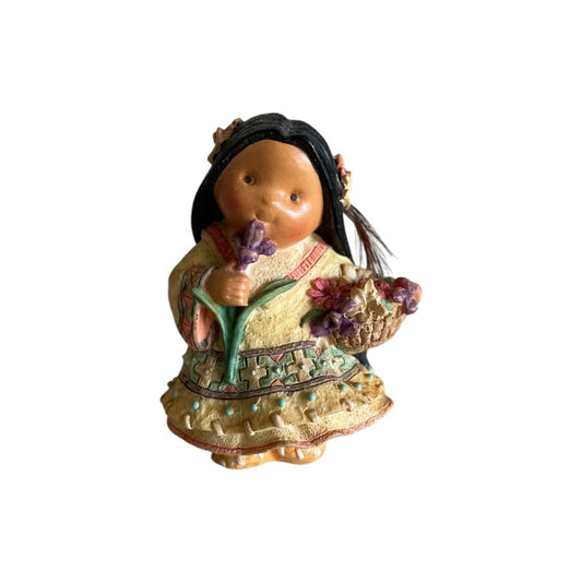 Girl with Flowers Mini Figurine