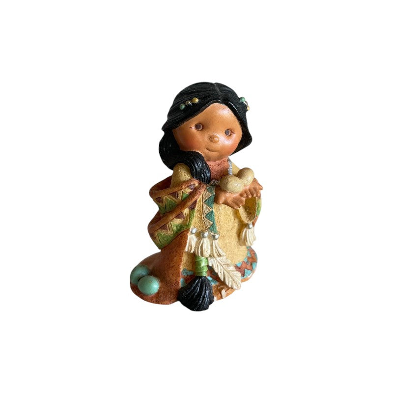 Girl With Eggs Mini Figurine